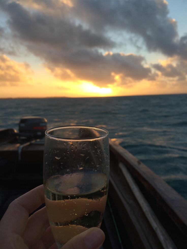 Champagne at Sunset